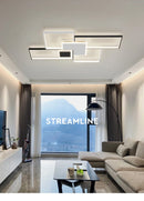Axyaa Modern LED Chandeliers - 2024 Dimmable Ceiling Lights for Living, Dining, Bedroom