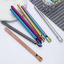 Axyaa Stainless Steel Bubble Tea Straw Set with Spoon Shaped Straw