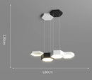 Axyaa Stainless Steel LED Chandelier for Nordic Dining Room Decor