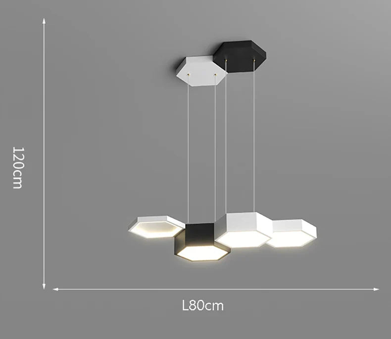 Axyaa Stainless Steel LED Chandelier for Nordic Dining Room Decor