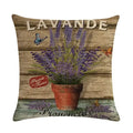 Purple Lavender Floral Pillowcase for Home Decor by Axyaa