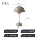 Axyaa Modern Mushroom LED Table Lamps for Bedroom, Bar, and Office