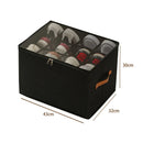 Axyaa Shoe Box Organizer: Large Capacity Grid Storage, Multifunctional, Washable