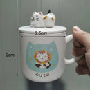 Axyaa Cartoon Ceramic Mug - Fun Tea & Coffee Cup Gift