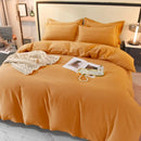 Axyaa 2024 Luxury Cotton Thickened Solid Color Four-Piece Set