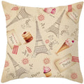 Axyaa French Landscape Pillowcase: Custom European-style Cushion Cover for Home Decor