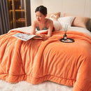 Axyaa Queen Size Winter Fleece Blanket: Soft, Cozy, Plush, Thick Lambswool Throw Blanket