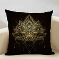 Axyaa Hamsa Cushion Cover, Mandala Sofa Pillow Case, 45x45cm