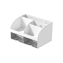 Axyaa Desktop Drawer Organizer Clear Student Desk Stationery Storage Cabinet