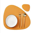 Axyaa Gift Placemats & Coasters Set: Round & Oval Modern Kitchen Dining Table Mats