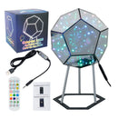 Axyaa Infinity Mirror Art Light Night Lamp Dodecahedron Decoration Starry Sky Light