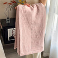 Axyaa Boho Cotton Throw Blanket for Bed Couch All Seasons Lightweight Quilt