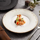 Axyaa Ceramic Plate Set for Molecular Cuisine and Steak, Snacks, Pasta Dish Serving