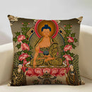 Axyaa Religious Culture Art Linen Pillowcase 45X45CM Home Decor