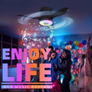 Axyaa Bluetooth Speaker RGB Ceiling Fan Light Remote Control - LED Fan Lamp