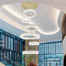 Axyaa Modern Crystal LED Chandelier for Living Dining Room Decor