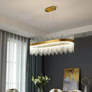 Axyaa Crystal Chandelier: Nordic Light Luxury, Modern & Elegant for Dining Room & Bedroom