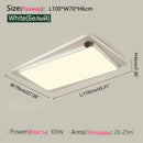 Ceiling Light Axyaa Modern LED Main Lamp Ultra Bright Minimalist Bedroom Study Light
