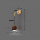 Axyaa Adjustable LED Wood Wall Sconce Light for Bedroom & Aisle