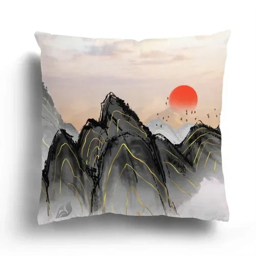 Axyaa Retro Series Ink Painting Pillowcase Collection