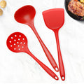 Axyaa Silicone Kitchen Utensils Set for Non-Stick Cookware with Ladle and Shovel