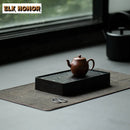 Axyaa Hand Carved White Ash Wood Tea Tray Zen Tea Plate Teaware Gift