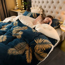 Axyaa Super Thick Milk Fleece Winter Blanket - Plush & Warm Comforter Quilt