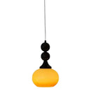 Axyaa Cream Glass Pendant Light with Adjustable Height Wood Wall Mount