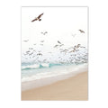 Axyaa Beach Vibes Canvas Poster: Starfish Shell Palm Tree Wall Art Print