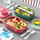 Axyaa Large Capacity Bento Box with Utensils - 1200ml Microwave Food Container