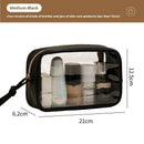Axyaa Travel Toiletry Storage Bag: Portable PVC Organizer for Cosmetics, Toiletries & Makeup