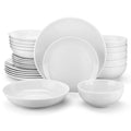 Axyaa Amelia Porcelain Plates Set for 12/24, Service for 12/24 Person