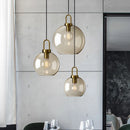 Nordic Glass Ball Pendant Light - Luxury Chandelier by Axyaa
