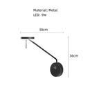 Axyaa Nordic Swing Arm Wall Lamp - Adjustable LED Light for Study and Living Room