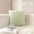 Axyaa Striped Knit Throw Pillow Covers 18x18Inch for Living Room Decor