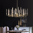Axyaa Luxe Bar Dining Room Chandelier - High-End Crystal Light