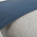 Axyaa Blue Gray Minimalist Luxury Sofa with Spliced Waist Pillow Cover