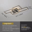 Axyaa LED Chandelier for Living Room Nordic Ceiling Light Modern Square Fixture