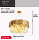 Axyaa Gold Crystal LED Chandelier for Home Décor Lighting