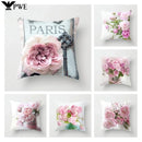 Axyaa Retro Floral Rose Print Pillowcase for Farmhouse Decor 45*45cm