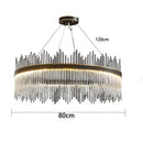 Axyaa Crystal Chandelier Pendant Light for Living and Dining Room