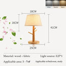 Axyaa Nordic LED Wood Log Table Lamp - Modern Minimalist Style