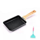 Axyaa Nonstick Tamagoyaki Pan: Rectangular Japanese Omelette Egg Roll Pan with Detachable Handle