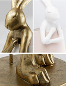 Retro Resin Rabbit Table Lamp by Axyaa: Nordic Design for Bedroom & Living Room