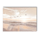 Axyaa Sunset Lake Canvas Wall Art - Nordic Scenery Print for Home Decor