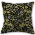 Axyaa Peach Leather Velvet Pillow Case Set - William Morris Design