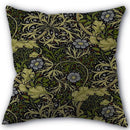 Axyaa Peach Leather Velvet Pillow Case Set - William Morris Design