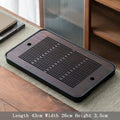 Axyaa Bamboo Tea Tray with Drainage, Modern Design, Small Size for Home and Hotel