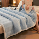 Axyaa Cozy Coral Fleece Blanket - Soft Fluffy Velvet Throw for Bed & Sofa