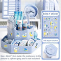 Axyaa Rotating Storage Box: Large Capacity Desktop Organizer for Stationery and Cosmetics